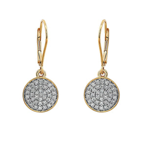 Blaze Lab Grown Diamond Dangle Earrings - 14k Gold Over Sterling