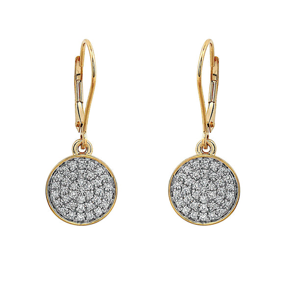 Blaze Lab Grown Diamond Dangle Earrings - 14k Gold Over Sterling