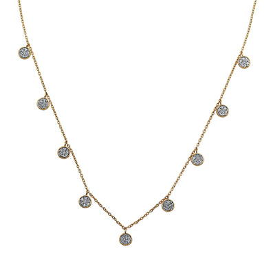 Blaze Lab Grown Diamond Dangle Necklace - 14k Gold Over Sterling