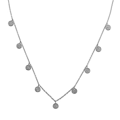 Blaze Lab Grown Diamond Dangle Necklace - Sterling